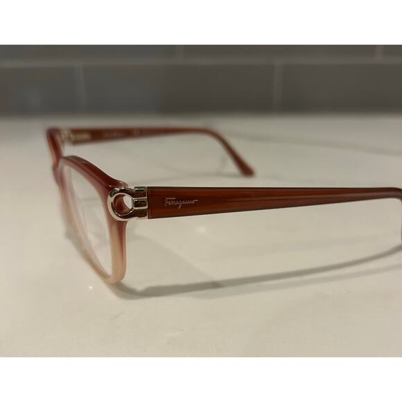 Salvatore Ferragamo Womens Glasses Frame SF2734 607 Salmon Pink Made in Italy - Picture 1 of 6